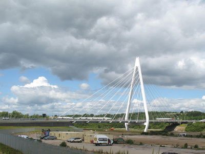 Northern Spire bridge from southeast