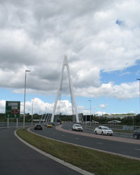 Northern Spire bridge from southwest