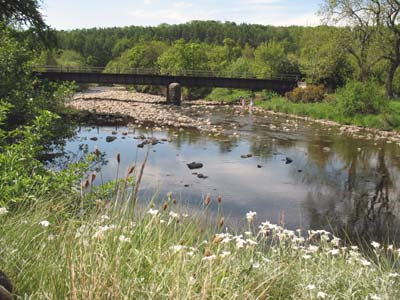 Stanhhope Central Railway Bridge from north