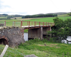 Stobo Bridge looking east