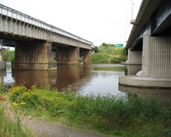 Stockton Railway Bridges old and new, 2012