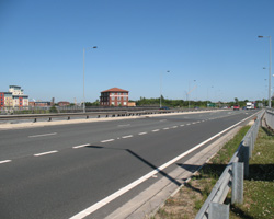 Surtees Bridge looking towards Middlesbrough
