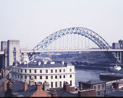 The Tyne Bridge in 1960s