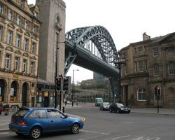 The Tyne Bridge from the Side