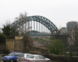 The Tyne Bridge from near Castle Stairs