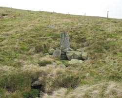The boundary stone looking west