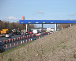 Toll booth near north entrance