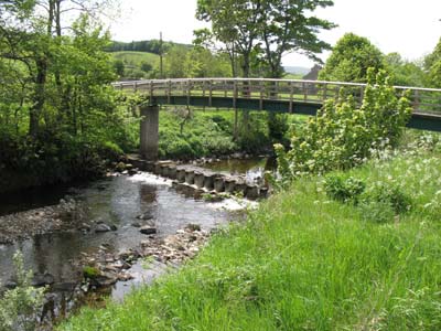 Waterside House Footbridge and Stepping Stones