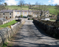 Blackdene Bridge looking north to village