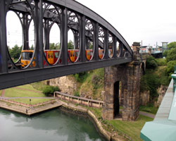 Sunderland Railway Bridge looking north to St Peters Metro station