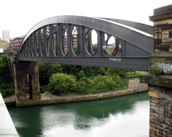 Sunderland Railway Bridge from south west