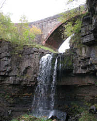 Ashgill Force and road bridge