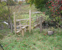 West Ashgill Footbridge newly erected