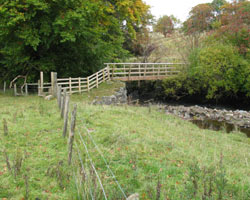 West Ashgill Footbridge newly erected