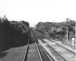 West Tees Railway Bridge from train 1960