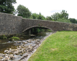 Westfall Bridge at Wearhead looking north